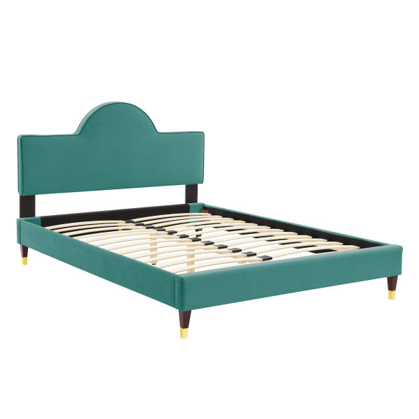 Aurora Performance Velvet Twin Bed By Modway