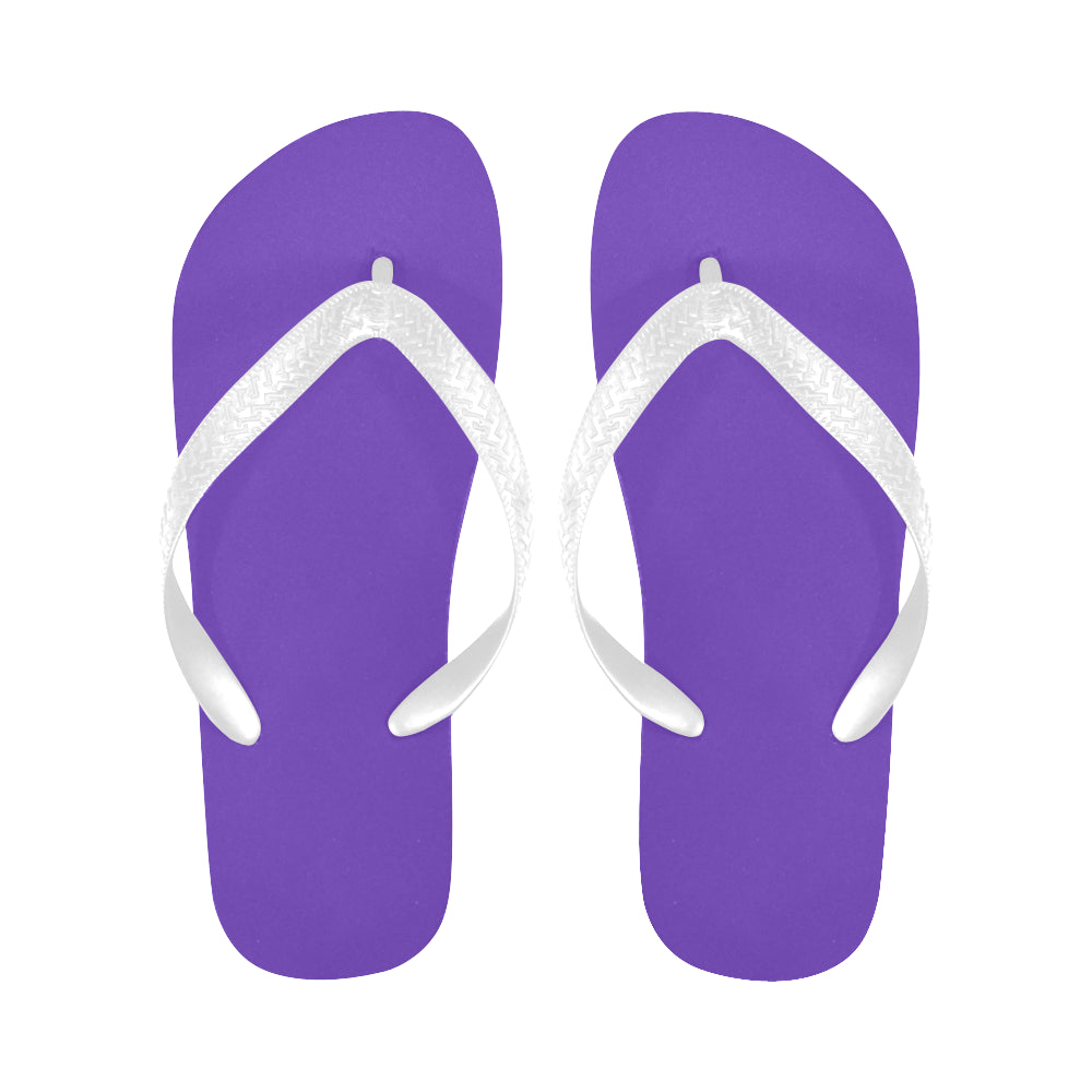 womens purple flip flops