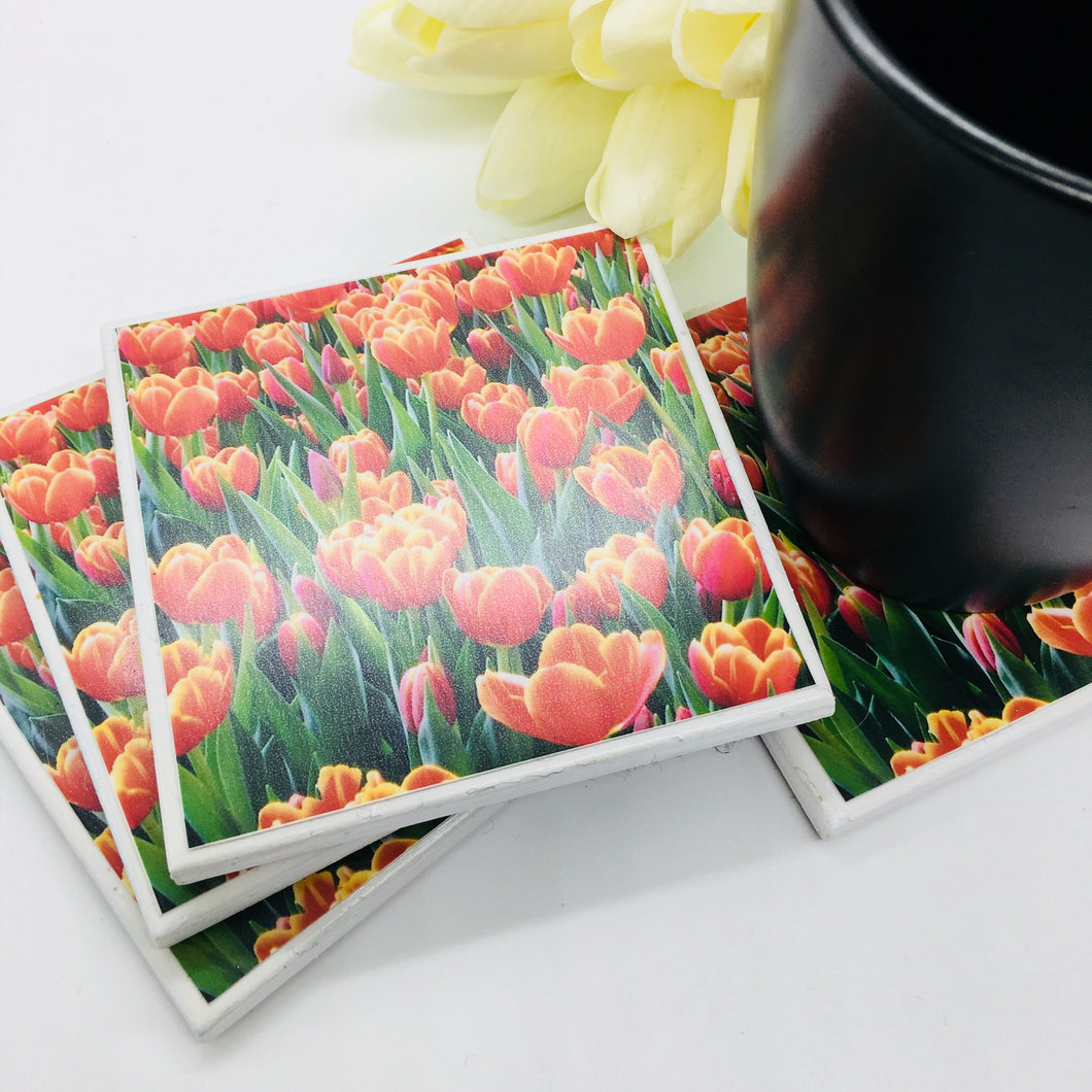 red table coasters