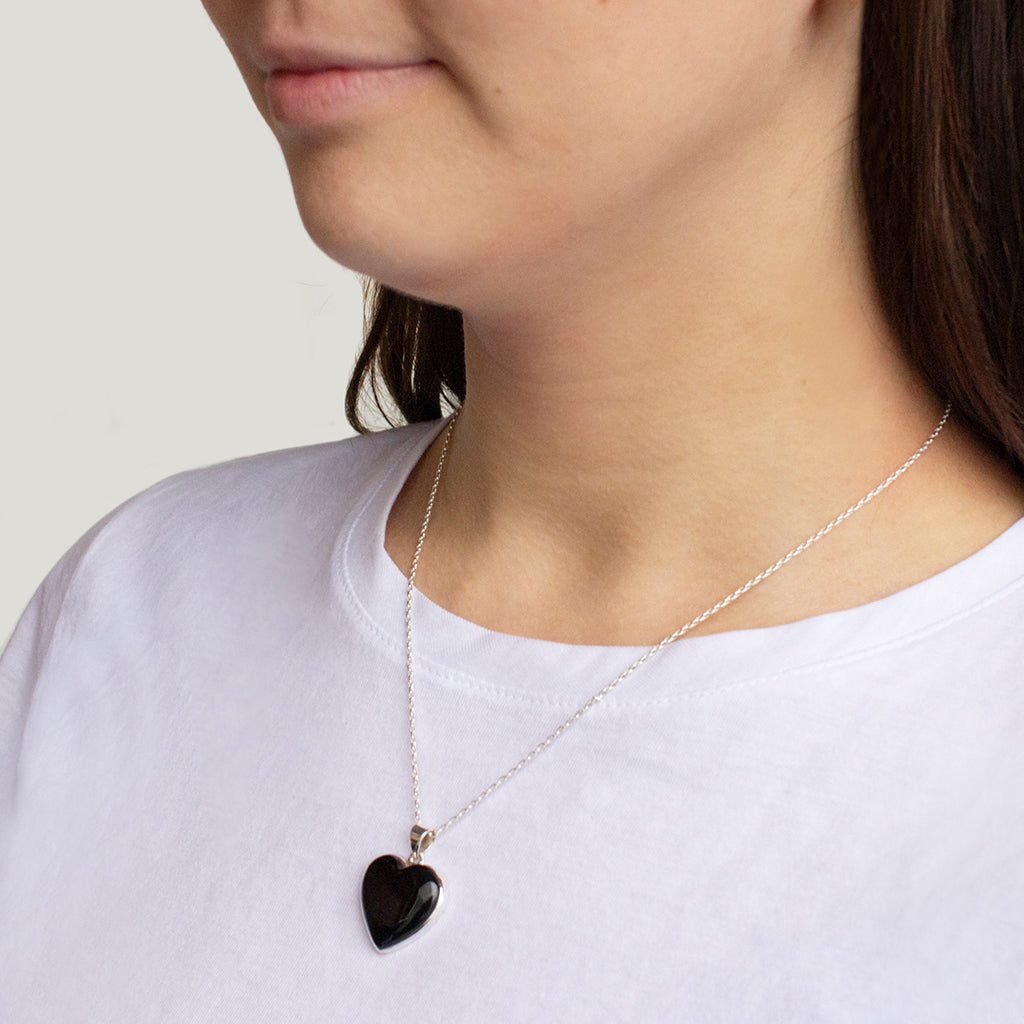 Black Onyx Heart Necklace | Made In Earth Australia - Made in Earth  Australia