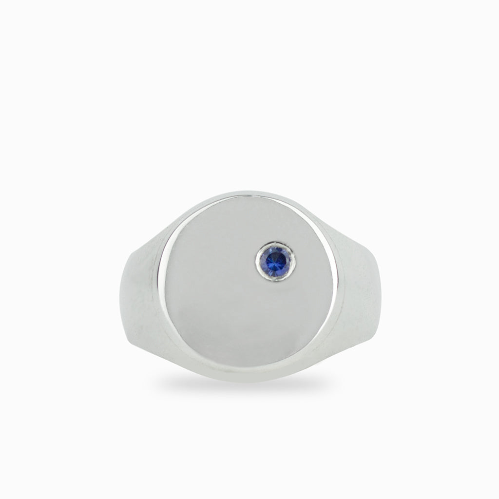 Sapphire Ring Black Onyx Drop Earrings