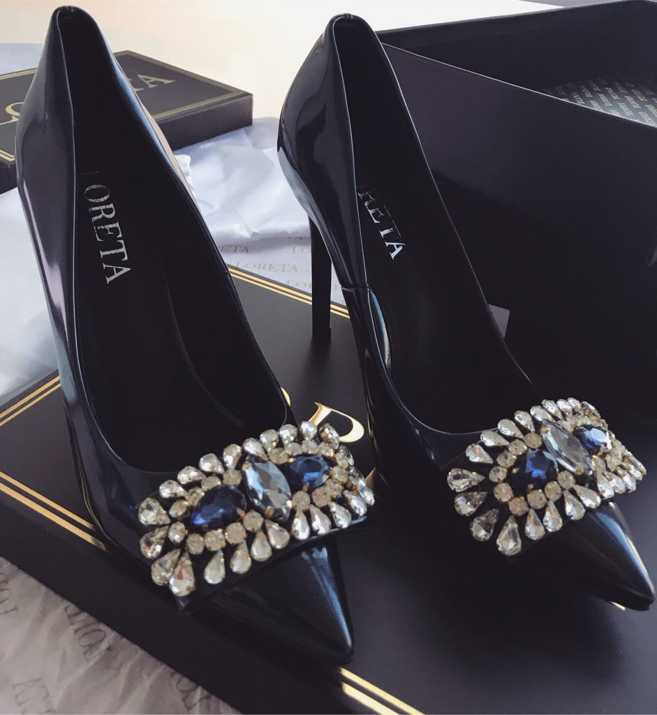 Midnight Crystal Shoes – LORETA