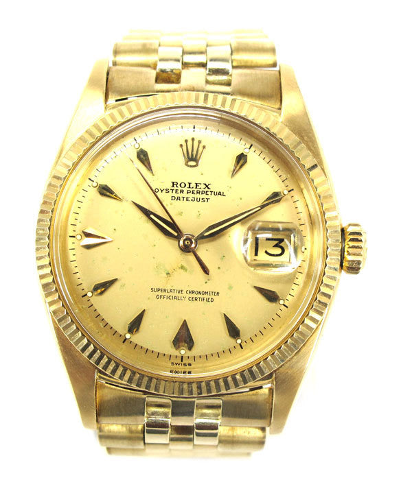 rolex oyster perpetual datejust gold 18k