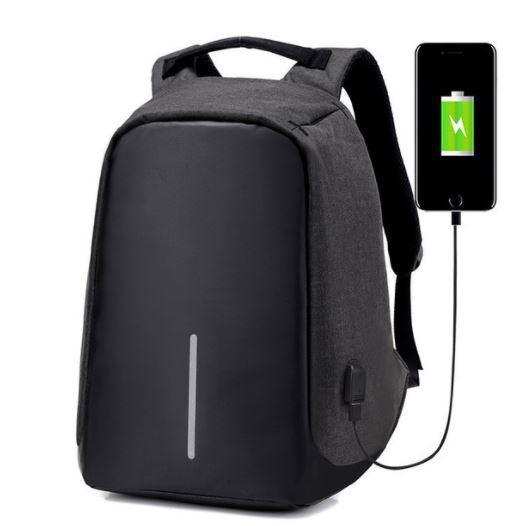 anti theft backpack charging port