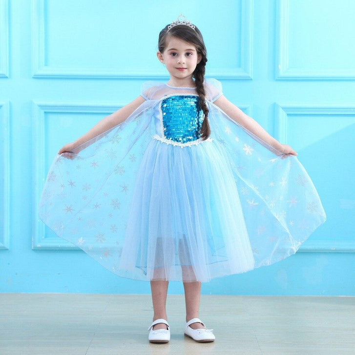 light blue princess dress