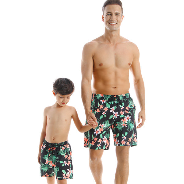 Dad son matching sales swim trunks