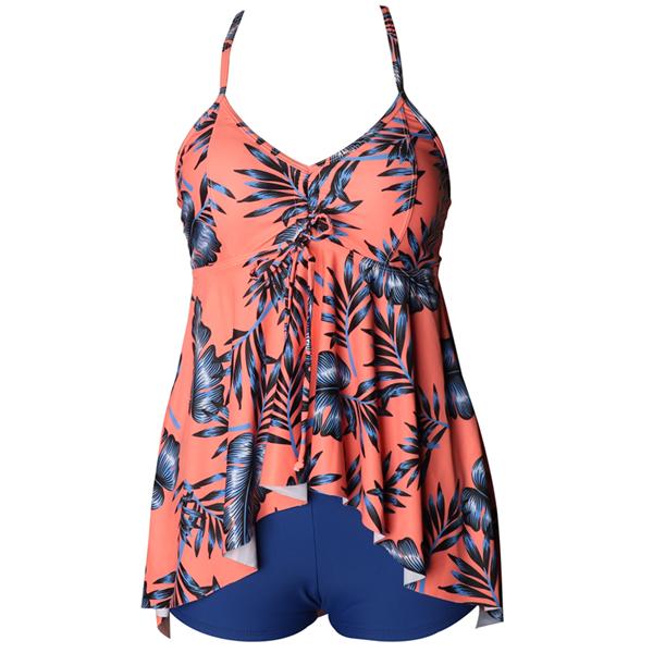 1 Piece Peach Boyleg Matching Bikini Swimwear for Mom or Daughter