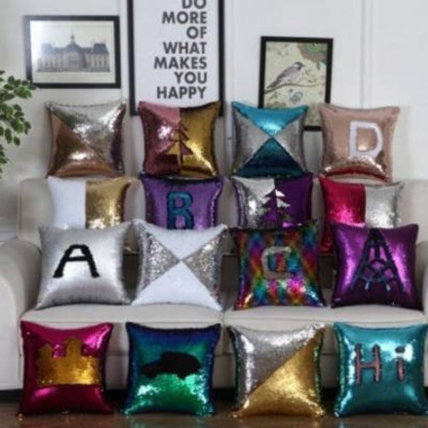 two way sequin cushion