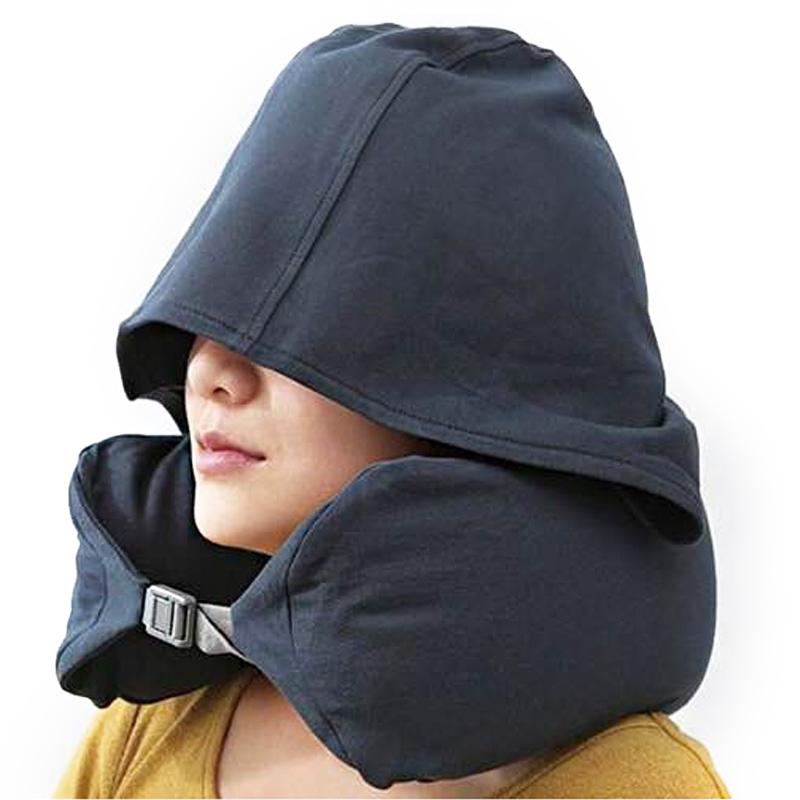 travel pillow with hood