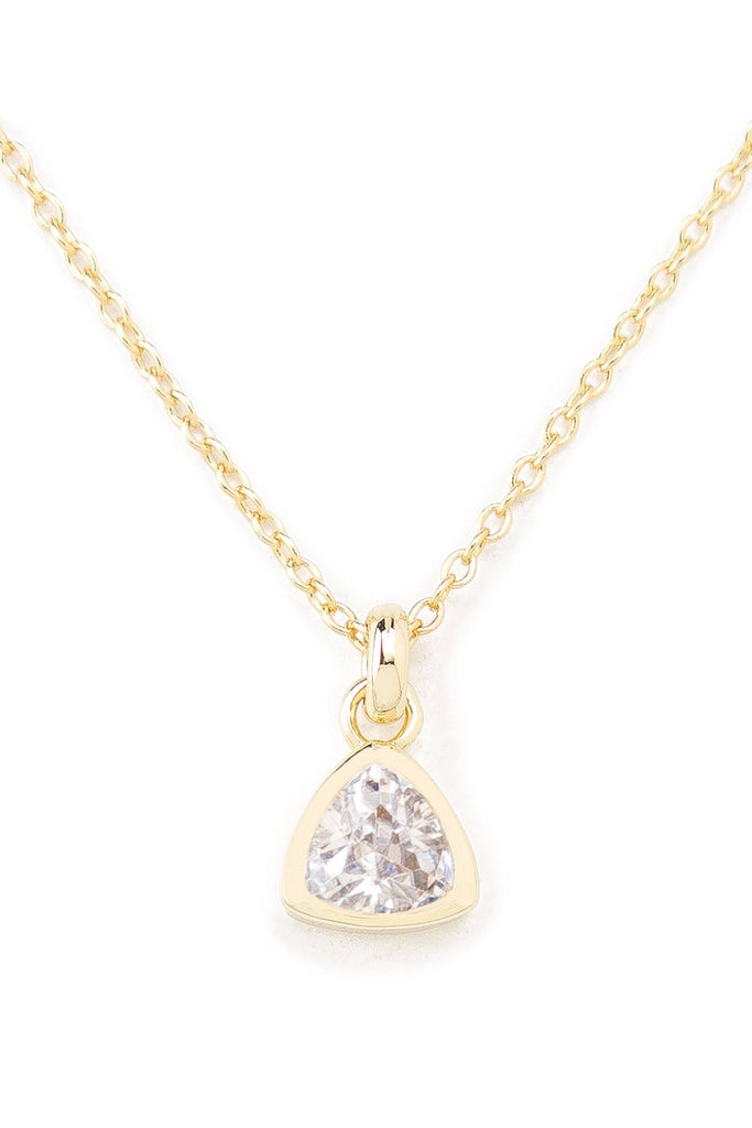 X & O Crystal Luxe Silver Plated Swarovski Clear Crystal Birthstone Necklace  - Walmart.com