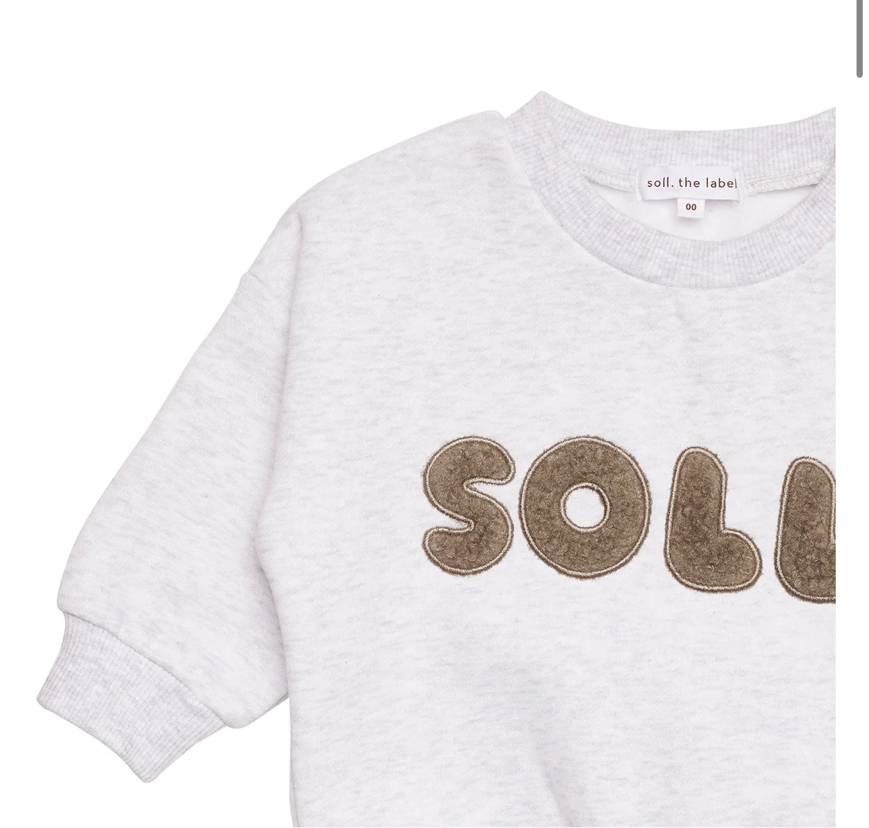 Kids Wooley Soll Fleece Set - Grey/Oat Soll the Label