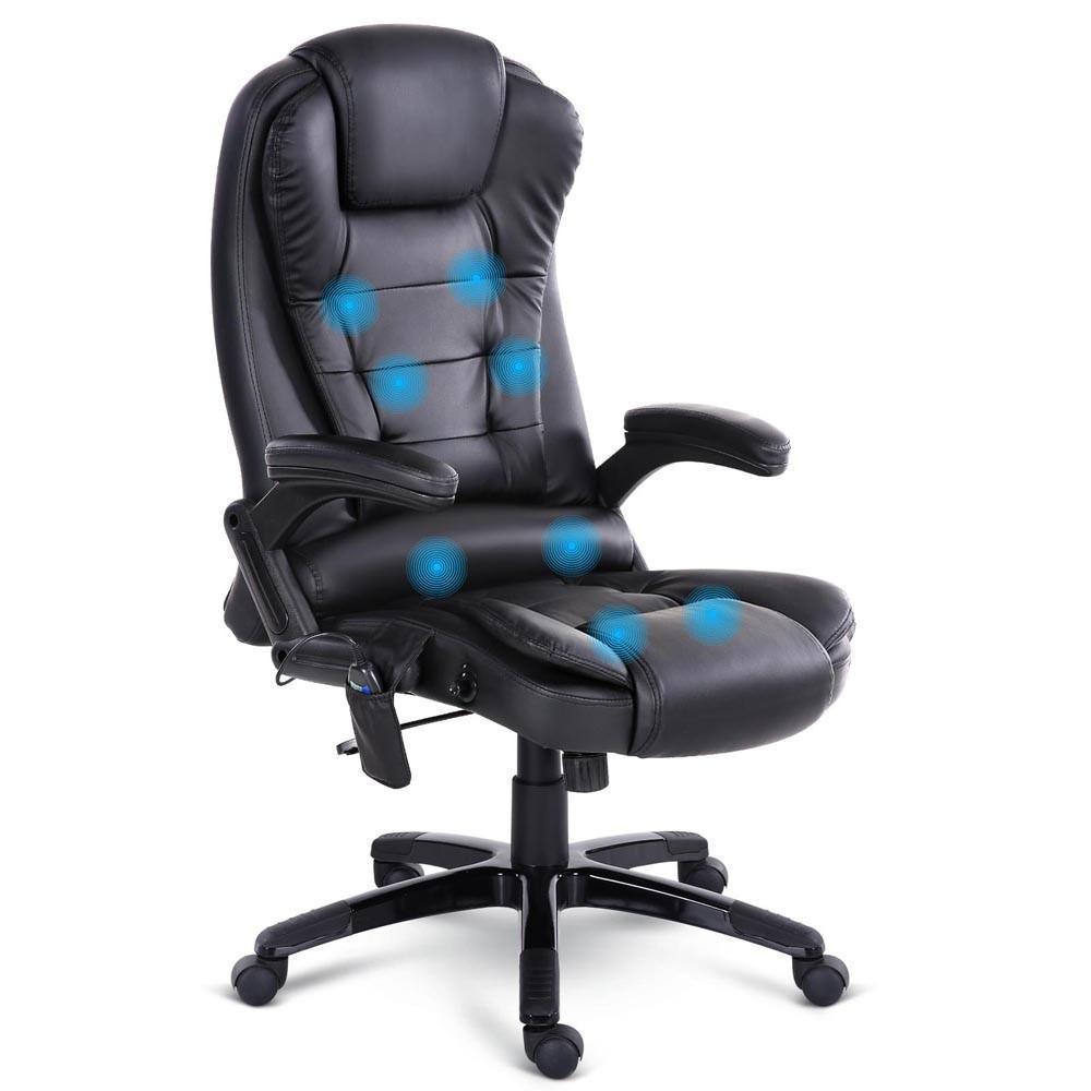 Woody Massage Office Chair Black - Just Office Chairs