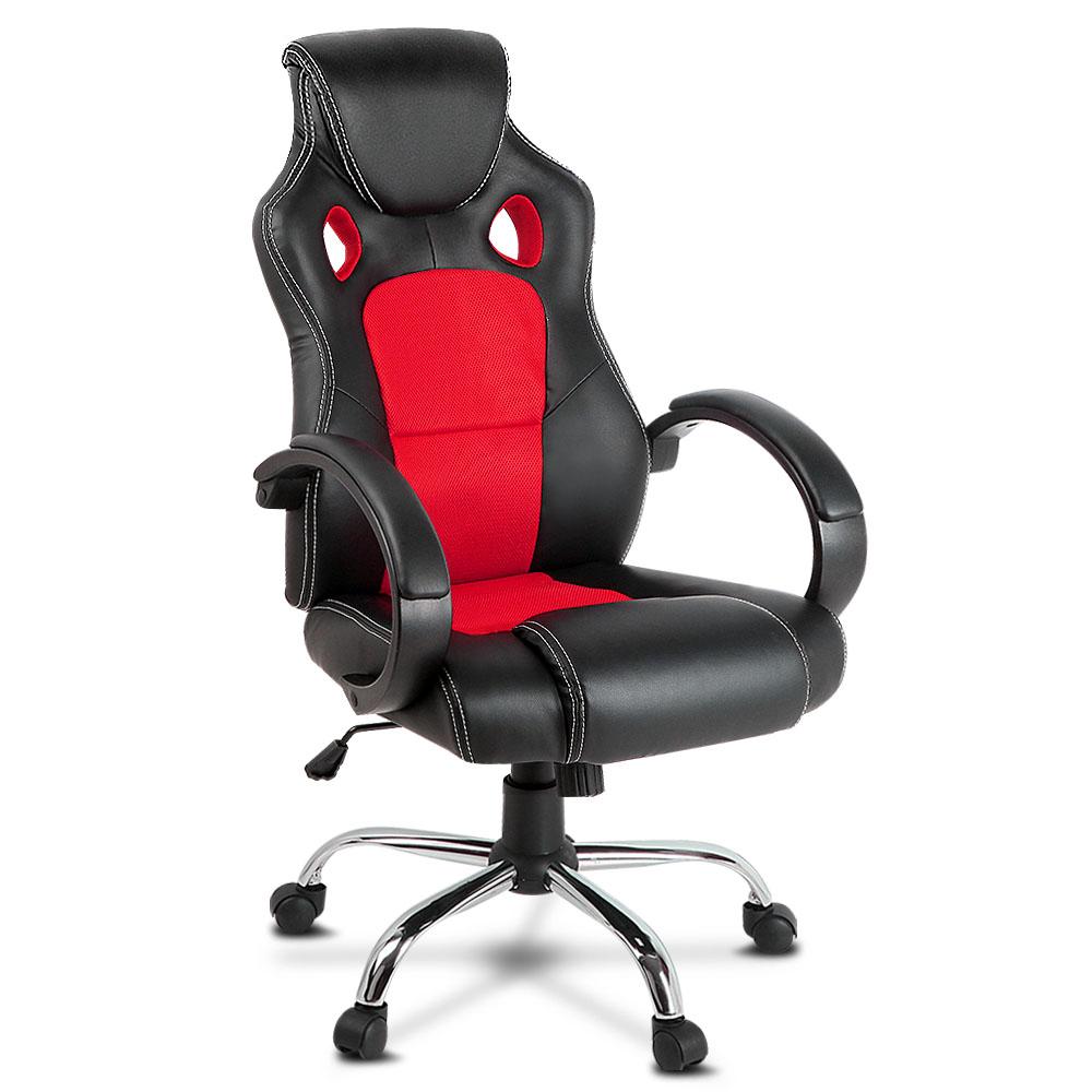 red leather executive office chair