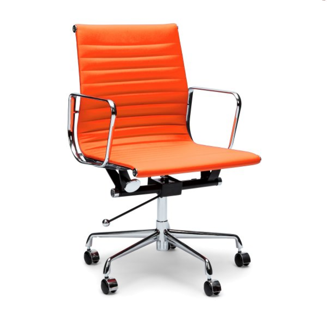 Carson Leather Office Chair Orange Just Office Chairs