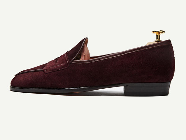 men's burgundy loafers