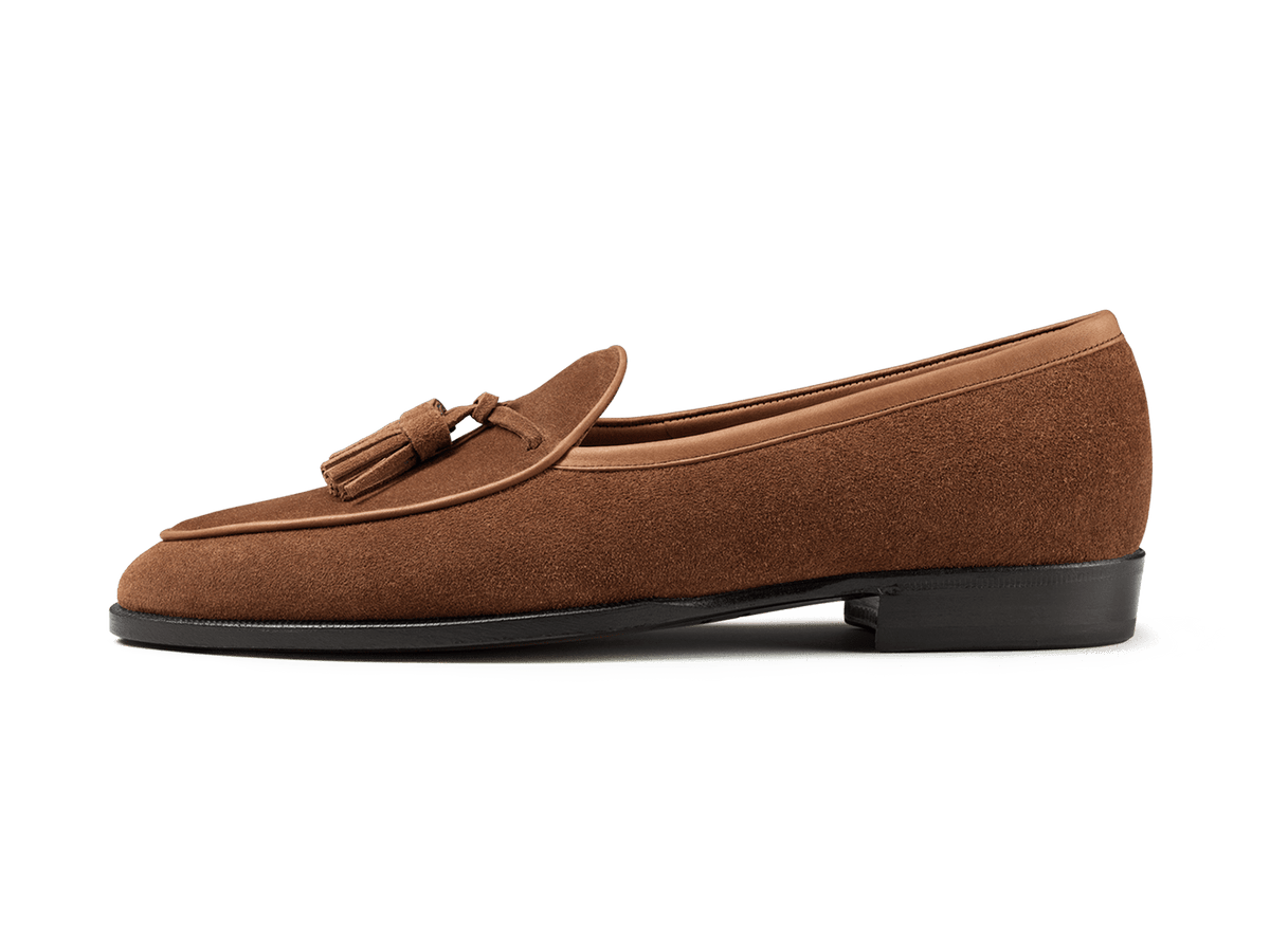 Seine in Tan Noble Suede | Baudoin & Lange