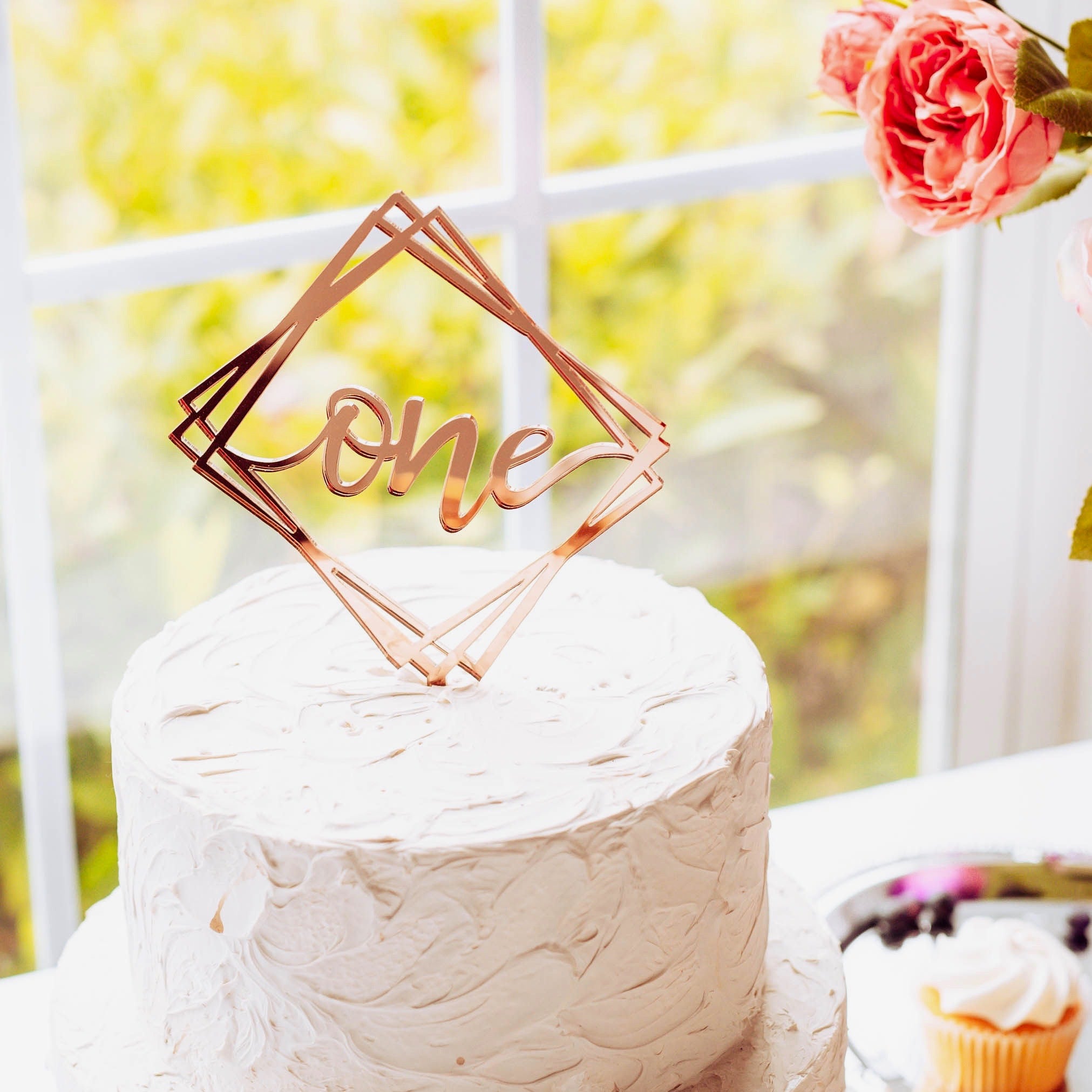 One Script Cake Topper - Sugar Crush Co.