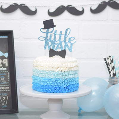 Little Man 1st Birthday Cake Topper Or Baby Shower Cake Topper