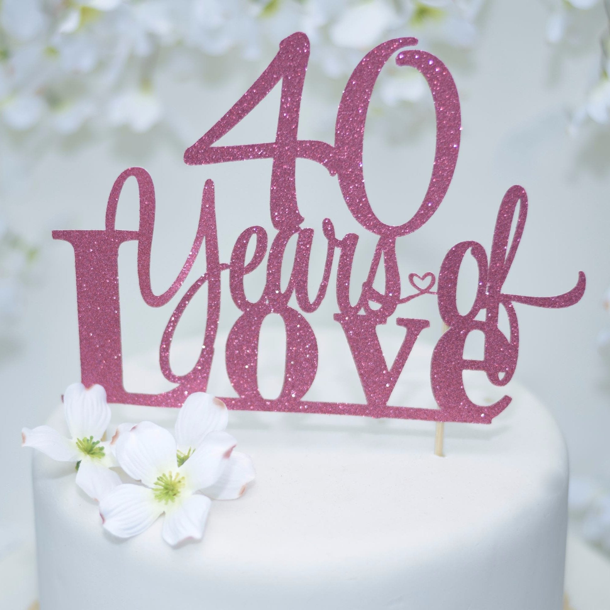 Anniversary Cake Toppers Sugar Crush Co