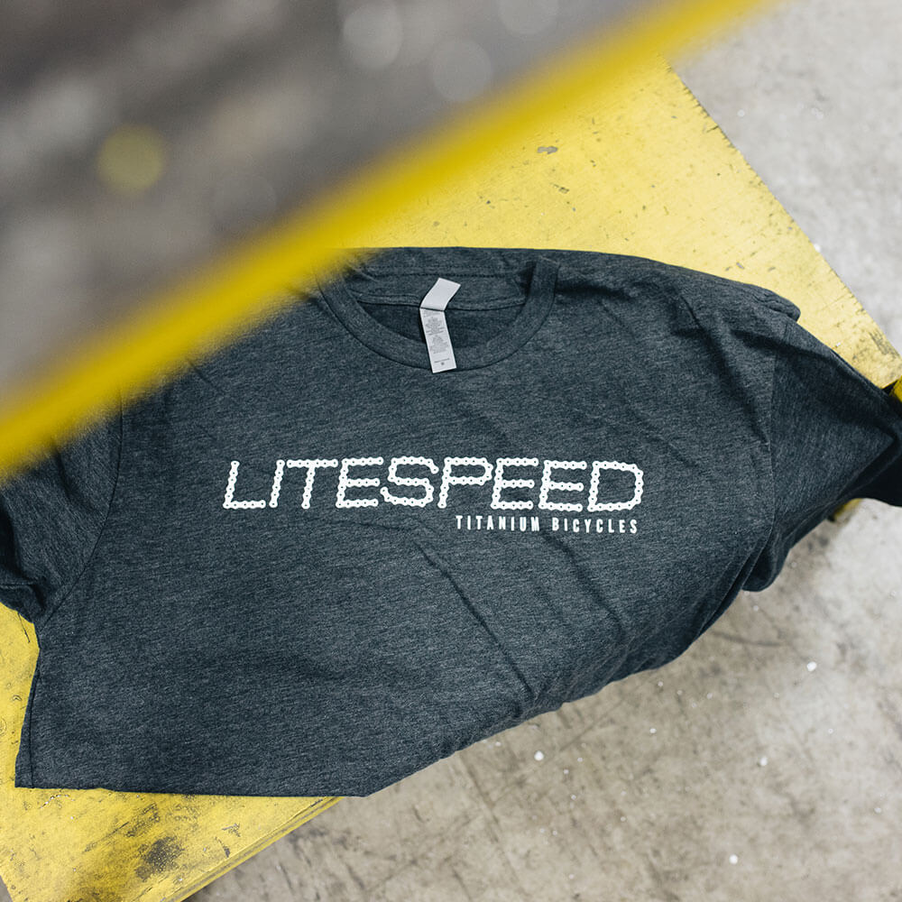 Unisex Dark Grey Litespeed T-Shirt - Litespeed Bicycles product image