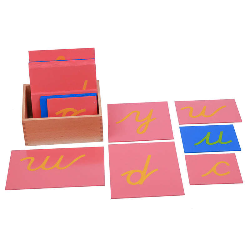 coffret montessori lettres rugueuses