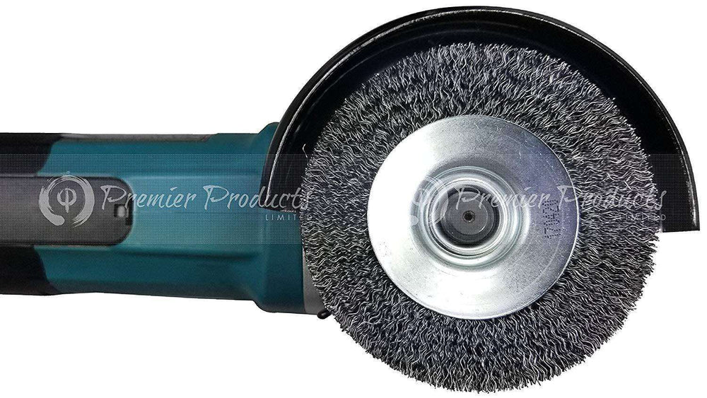 Makita 2 Piece 4 Inch Crimped Twist Wire Wheel Brush Set For 4 5