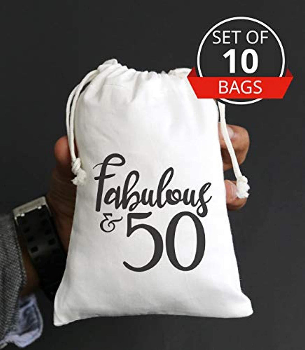 Fabulous Fifty 50th Birthday Party Ideas Favor Bags 50th Birthday Goody Bag 50th Anniversary