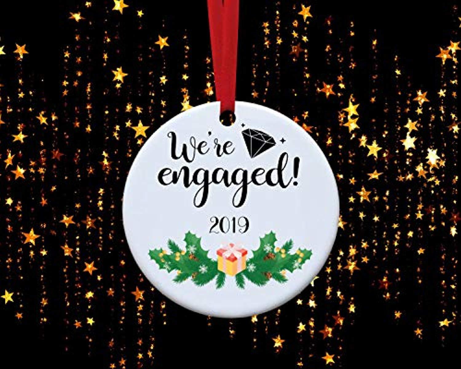 just engaged christmas ornaments