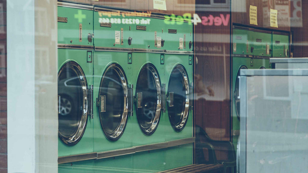 garment care washing machines in launderette
