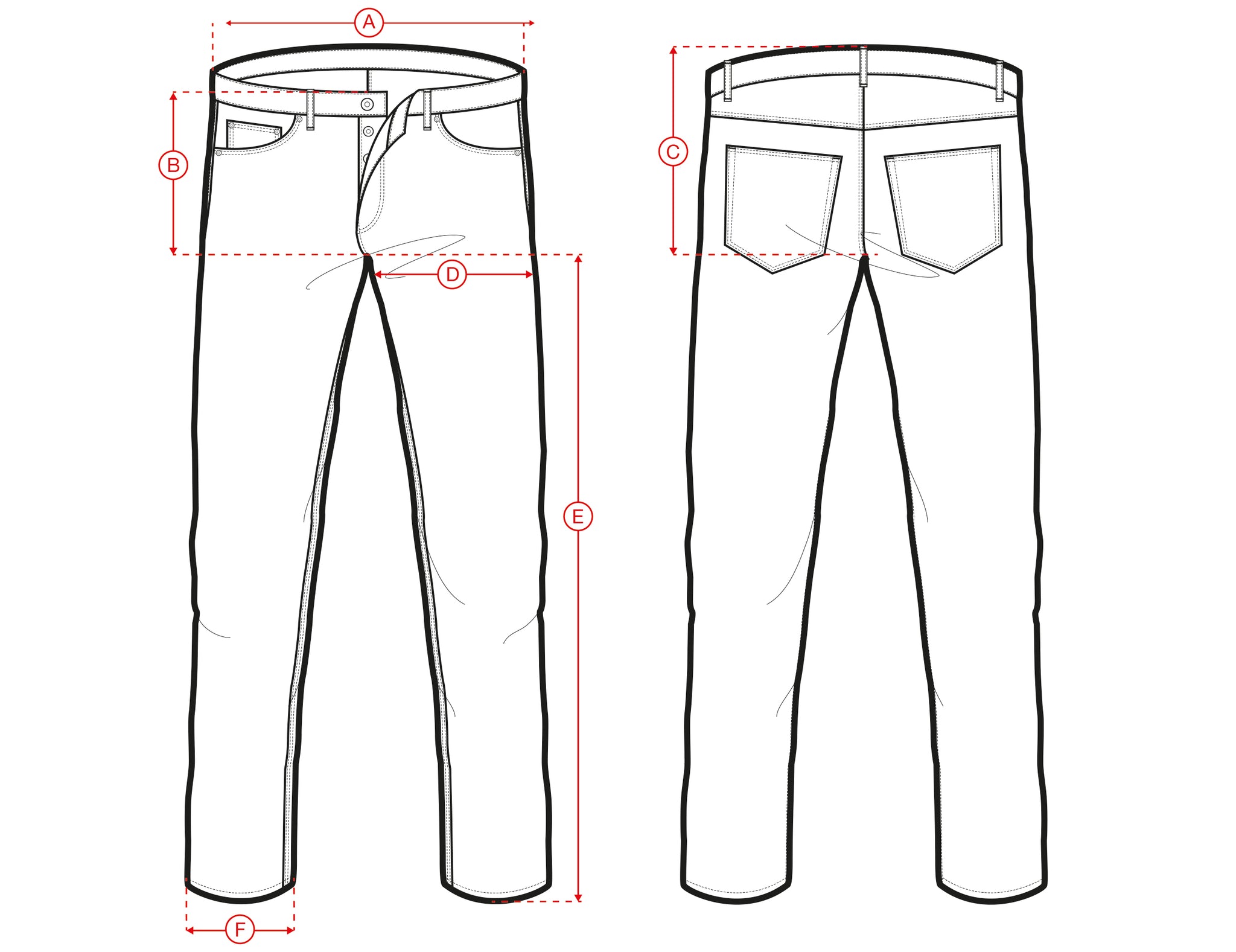 Update 86+ jeans flat sketch latest - in.eteachers