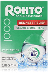 Rohto Lubricant Eye Drops Redness Relief Cooling 0.4 Ounce Each