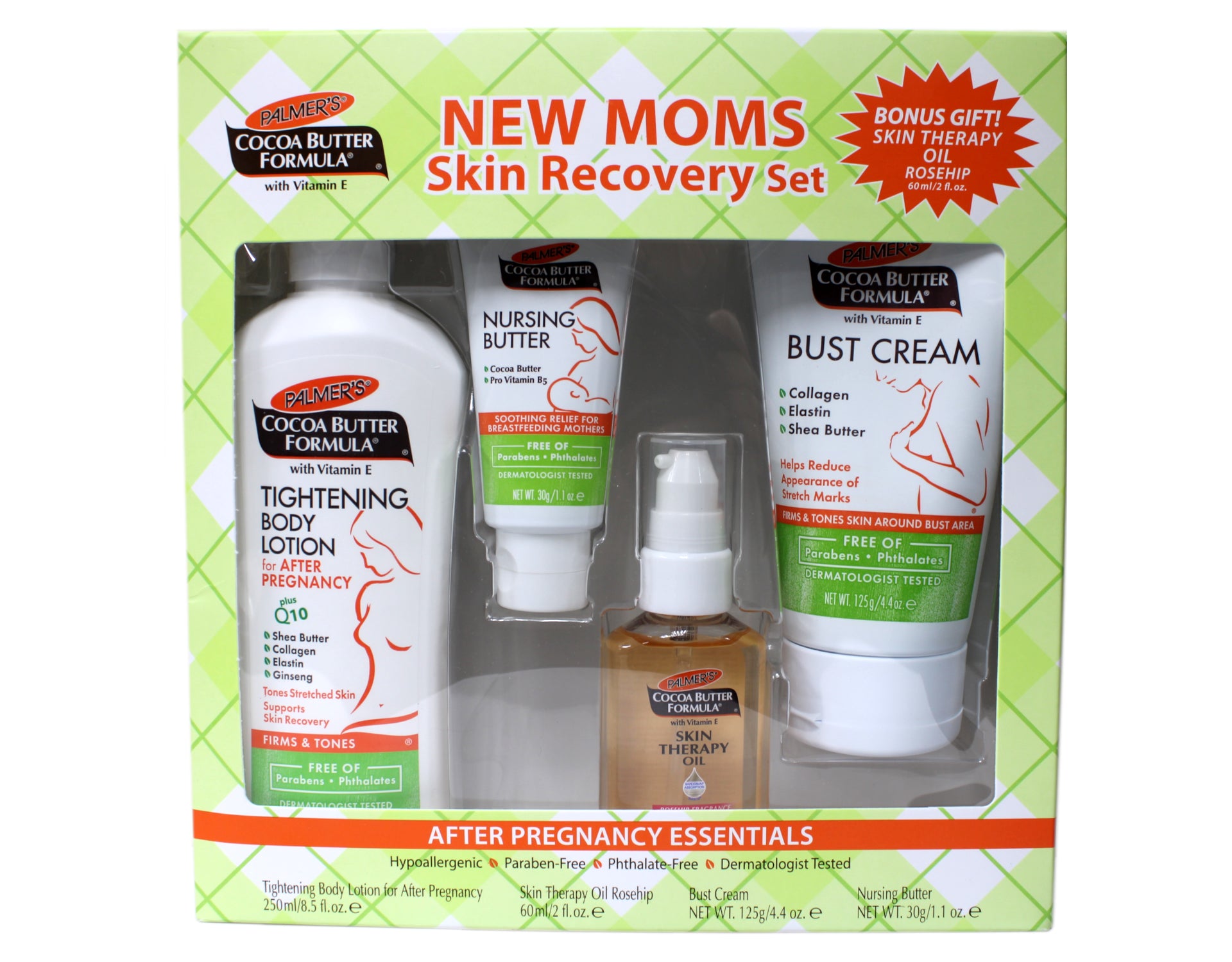 Palmer's Cocoa Butter New Moms Skin Recovery Set After Pregnancy Essen