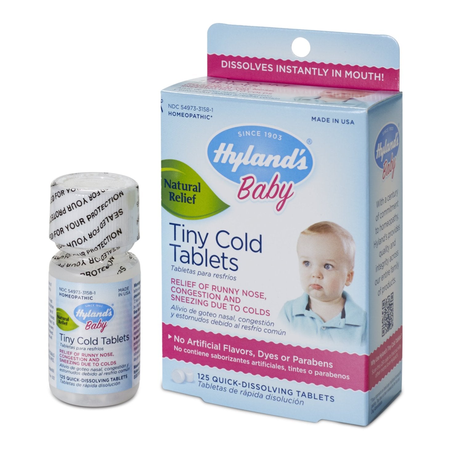 Hyland S Baby Tiny Cold Tablets 125 Tabs Mr Medical