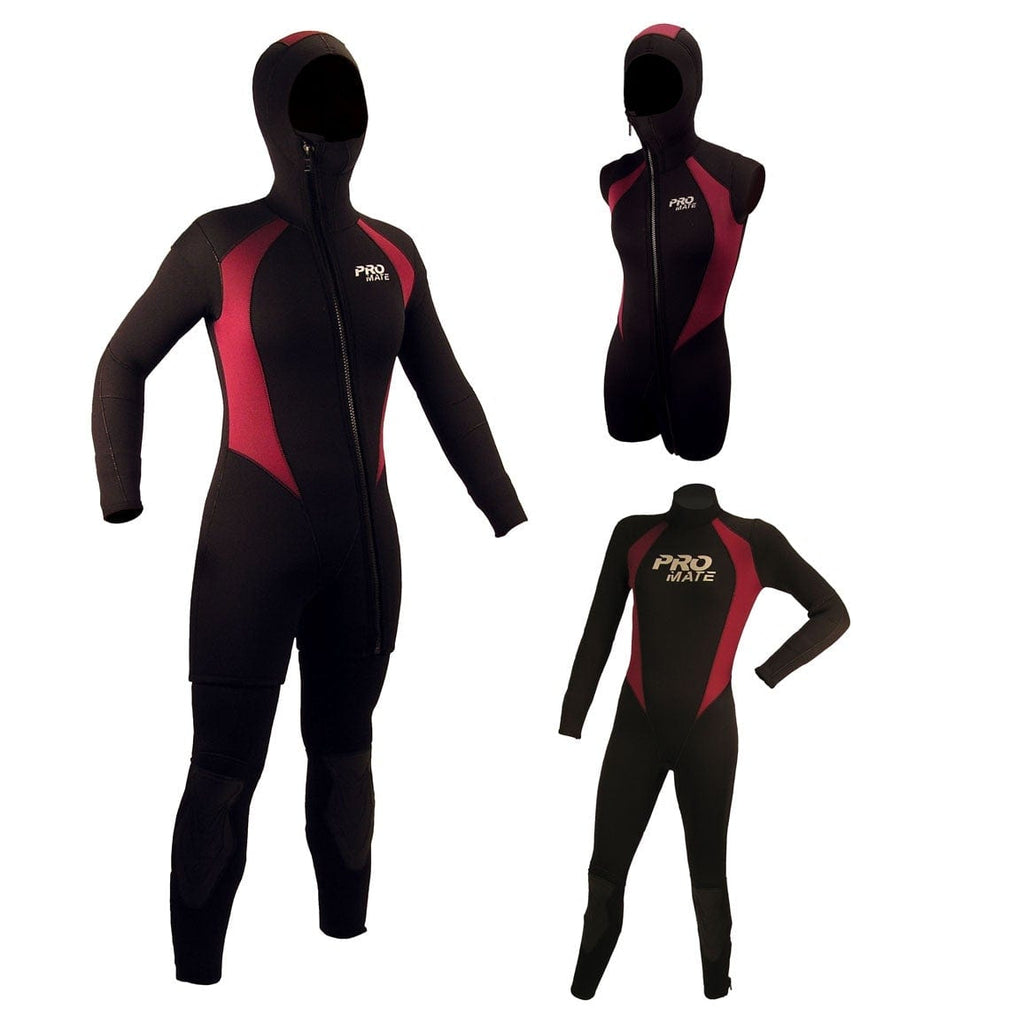 Avalon 6mm Women's 2-Piece Semi-Dry Suit Scuba Diving Wetsuits - DS606 ...