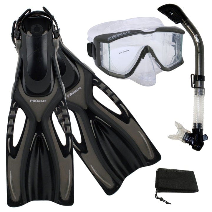 Scuba Dive Snorkeling Mask Snorkel Boots Fins Gear Bag Set - SCS0046 –  GetWetStore