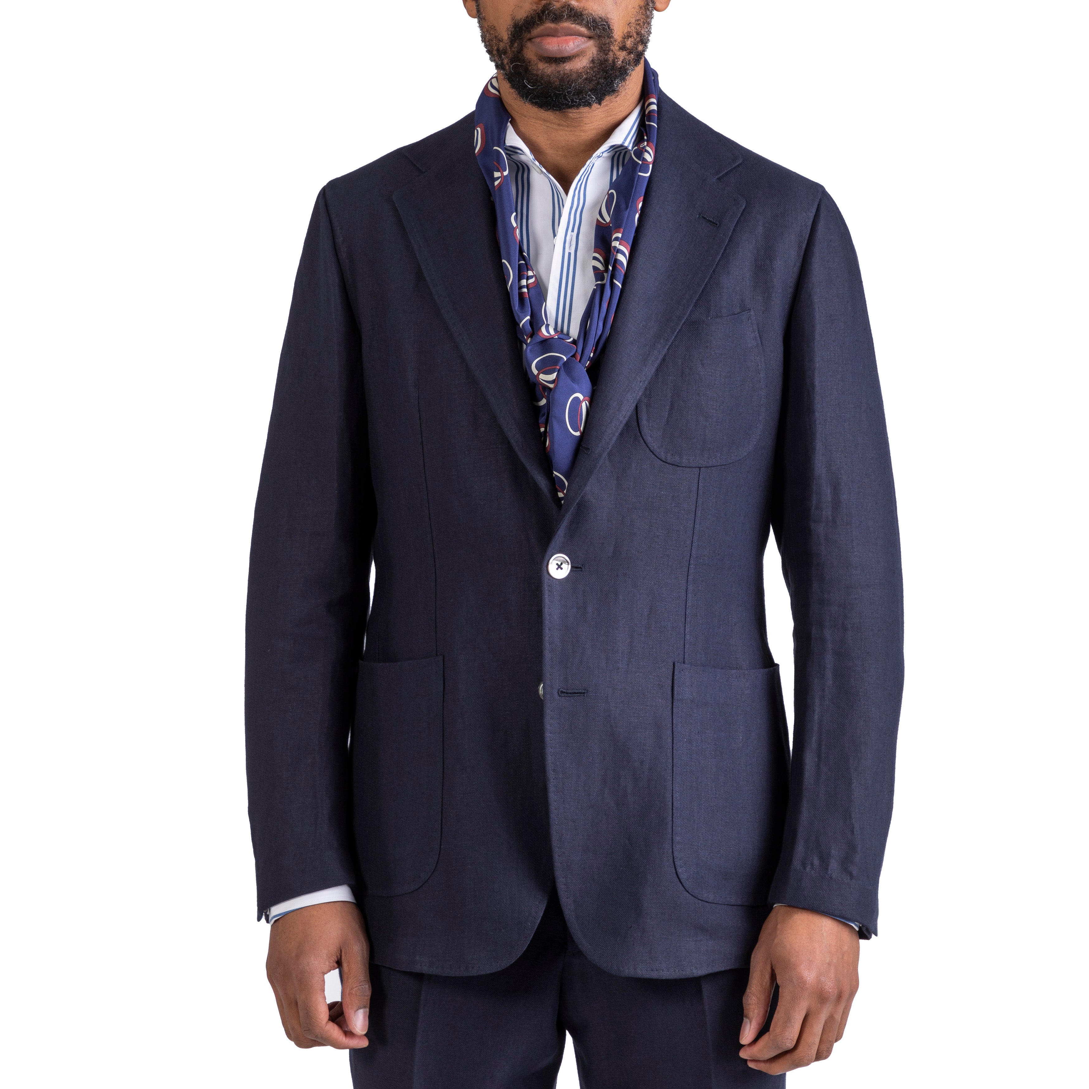 Solbiati Stone Gray Linen Suit : Made To Measure Custom Jeans For