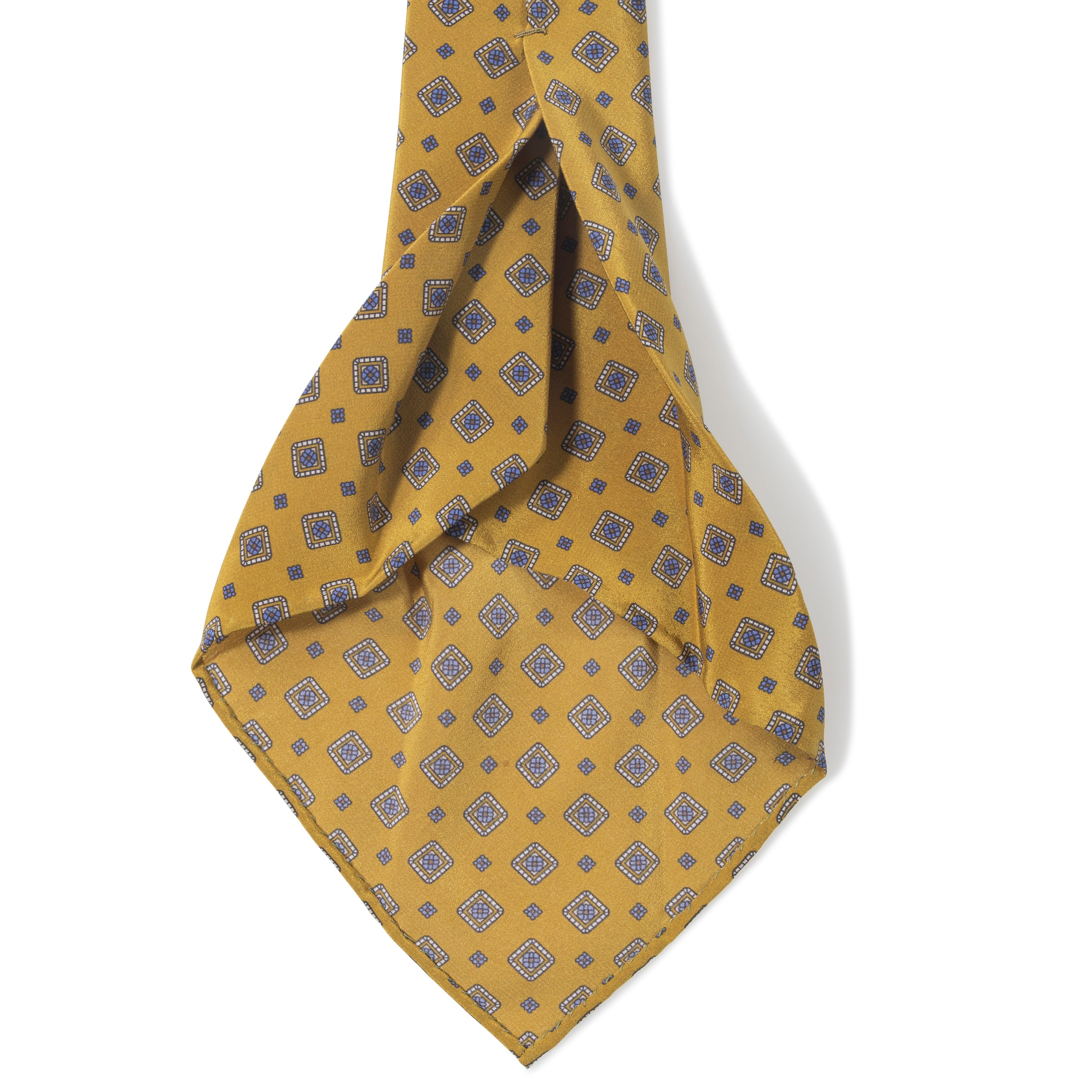 Silk Medallion Print Seven-fold Tie - The Armoury