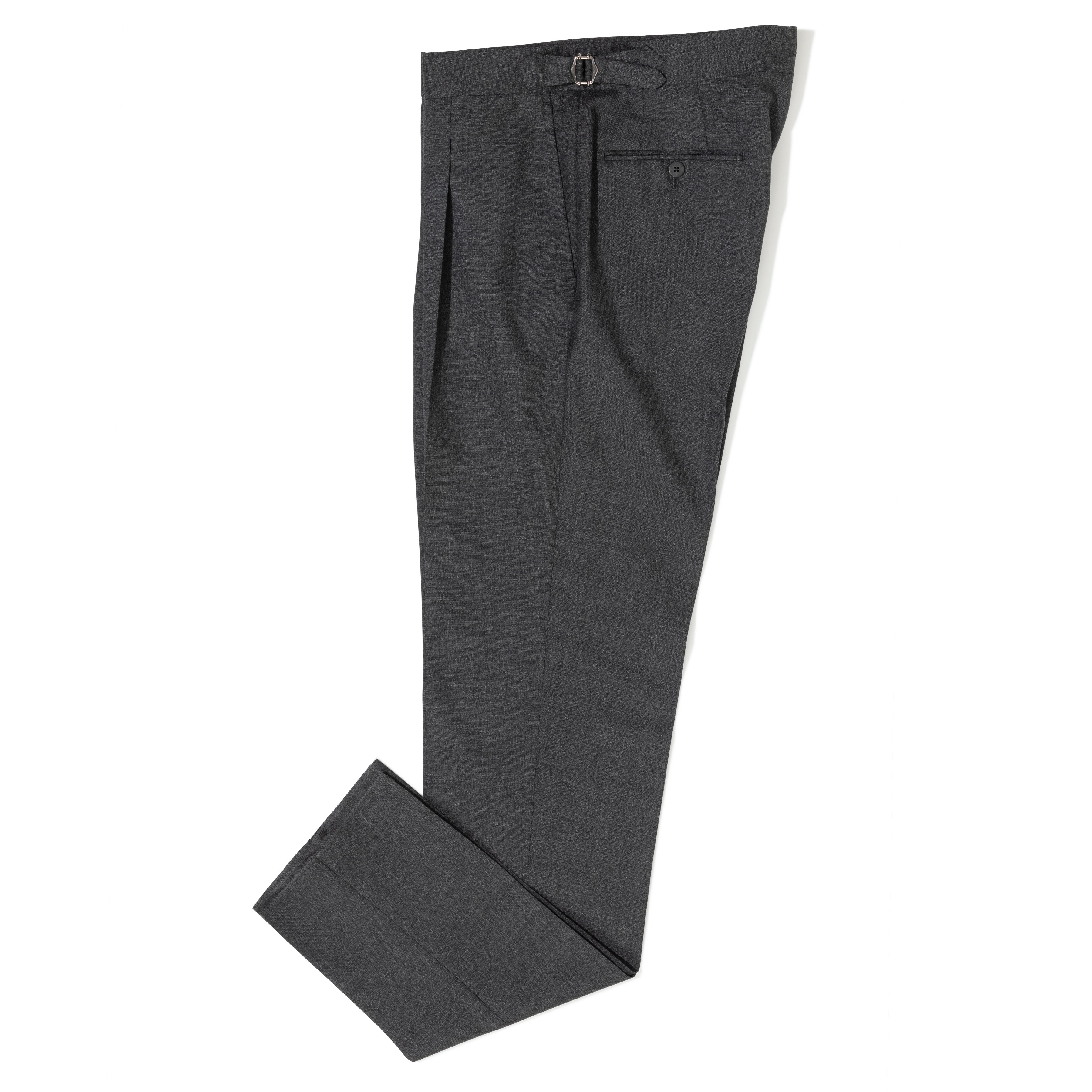 2-ply Wool Side Tab Trousers - The Armoury