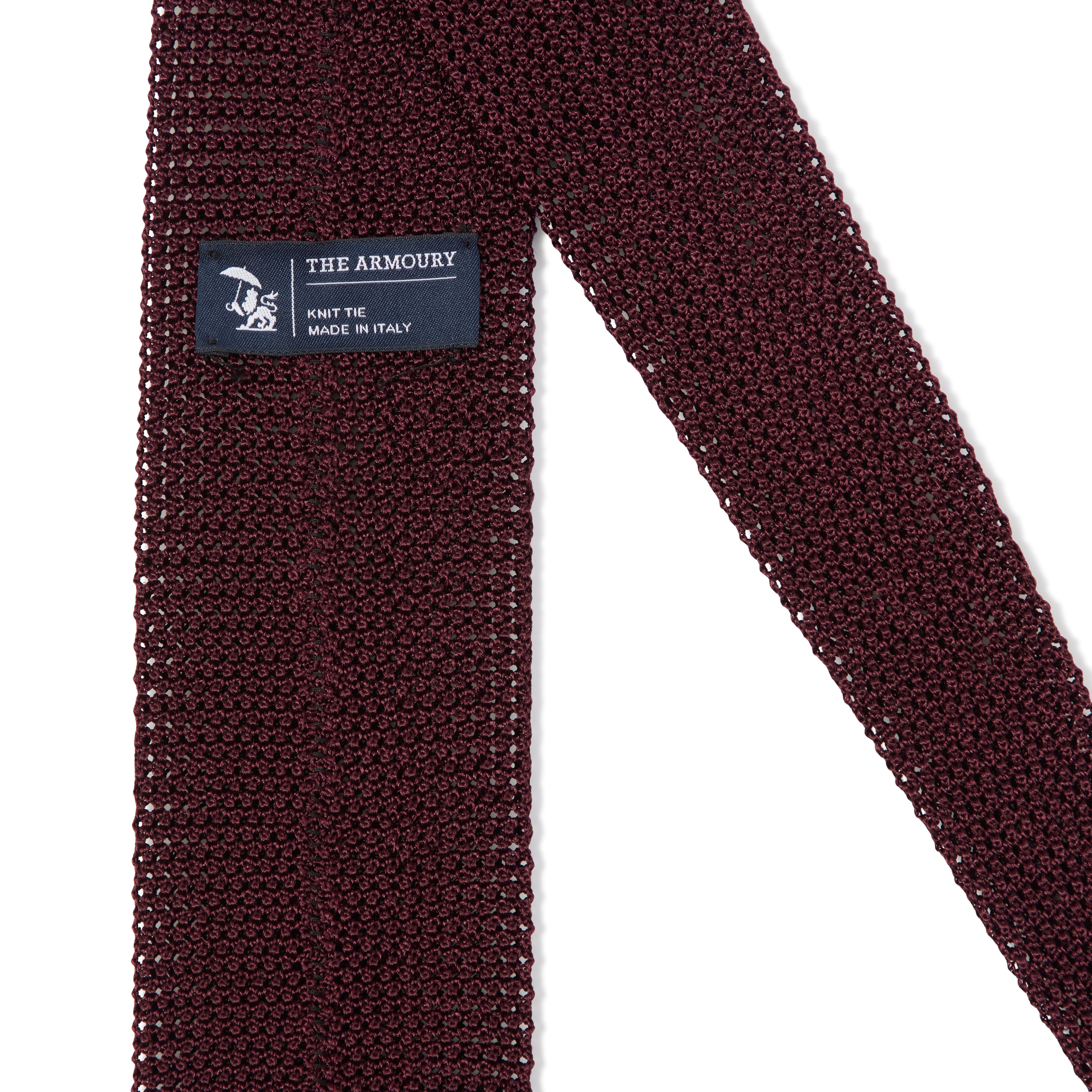 Silk Point End Knit Tie - The Armoury