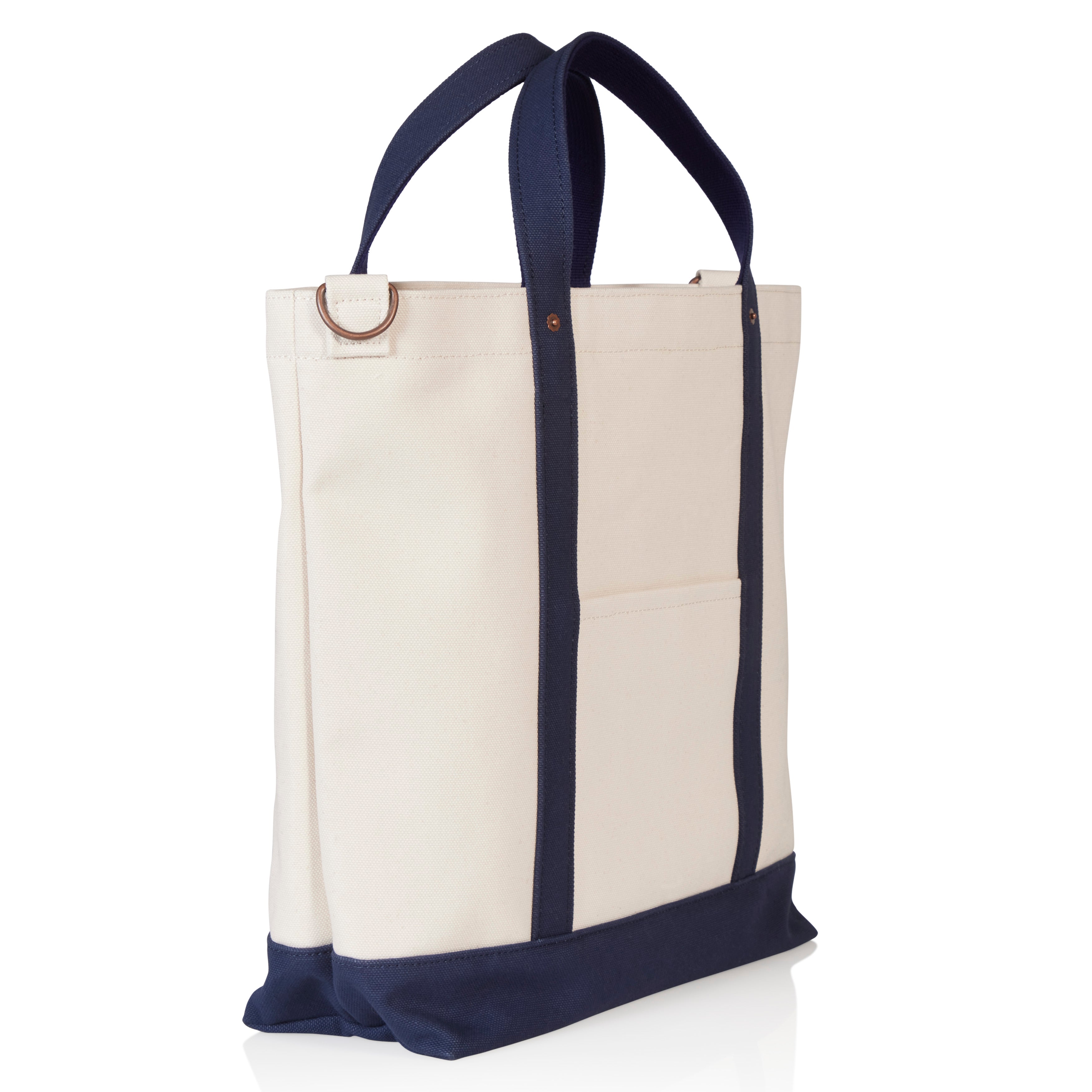 Cotton Canvas David Tote Bag with Strap