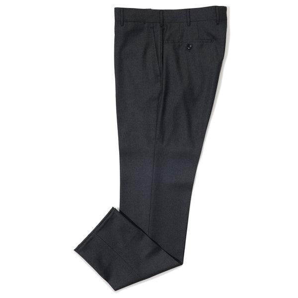 Arpenteur Fox P Lined Wool Flannel Trousers - Charcoal | Garmentory