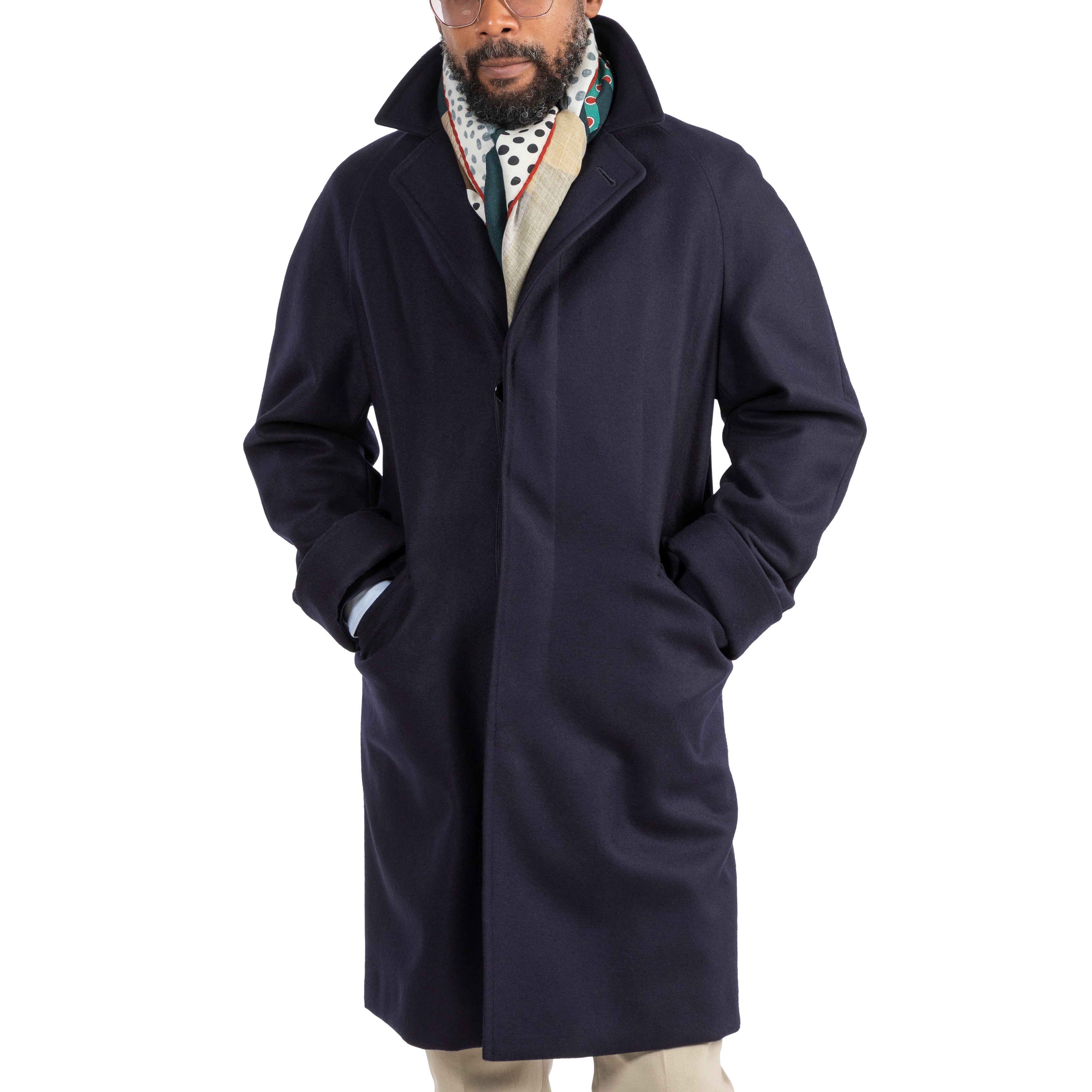 Corb Wool/Cashmere Melton Jersey Coat - The Armoury