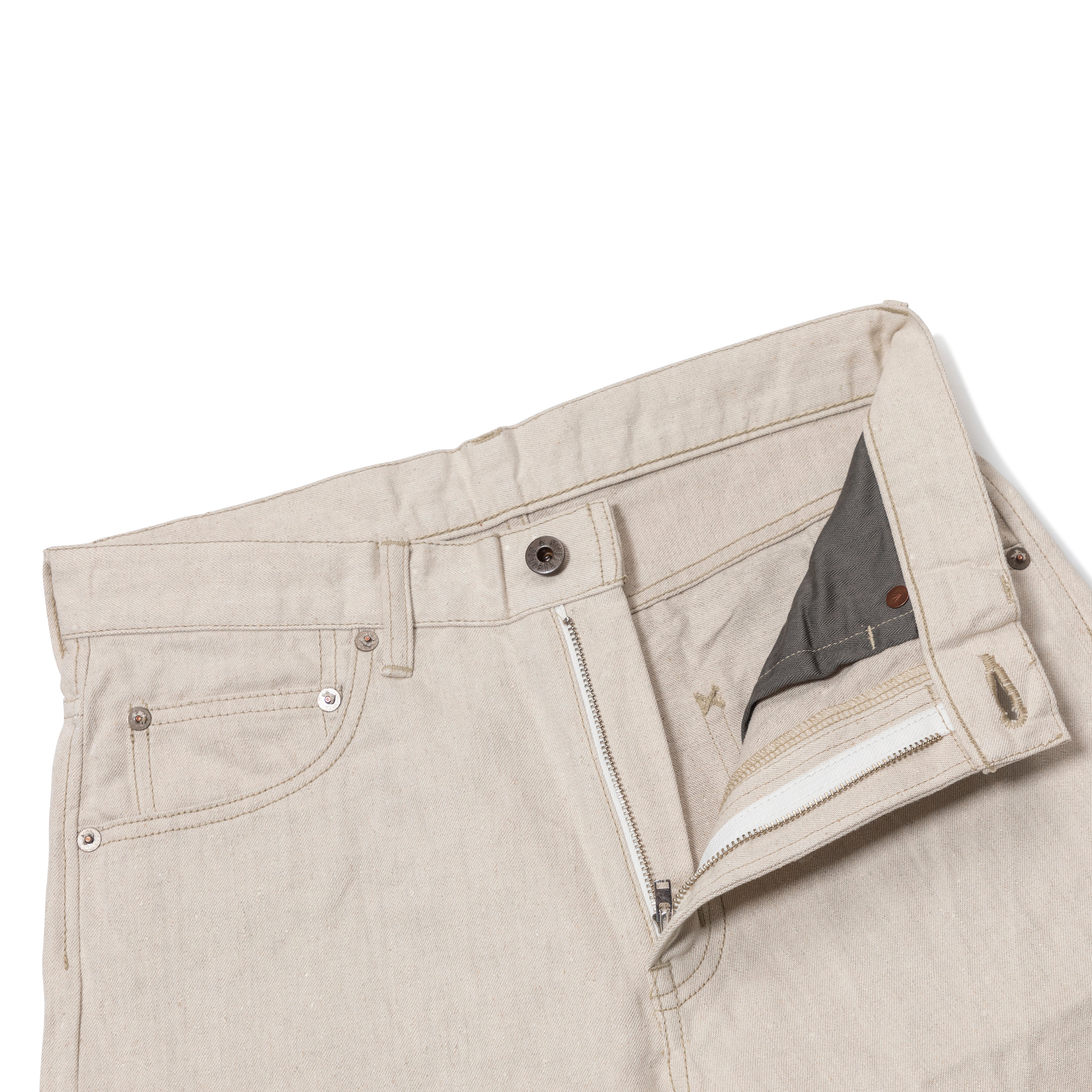 Cotton/Linen 5 Pocket Jeans - The Armoury