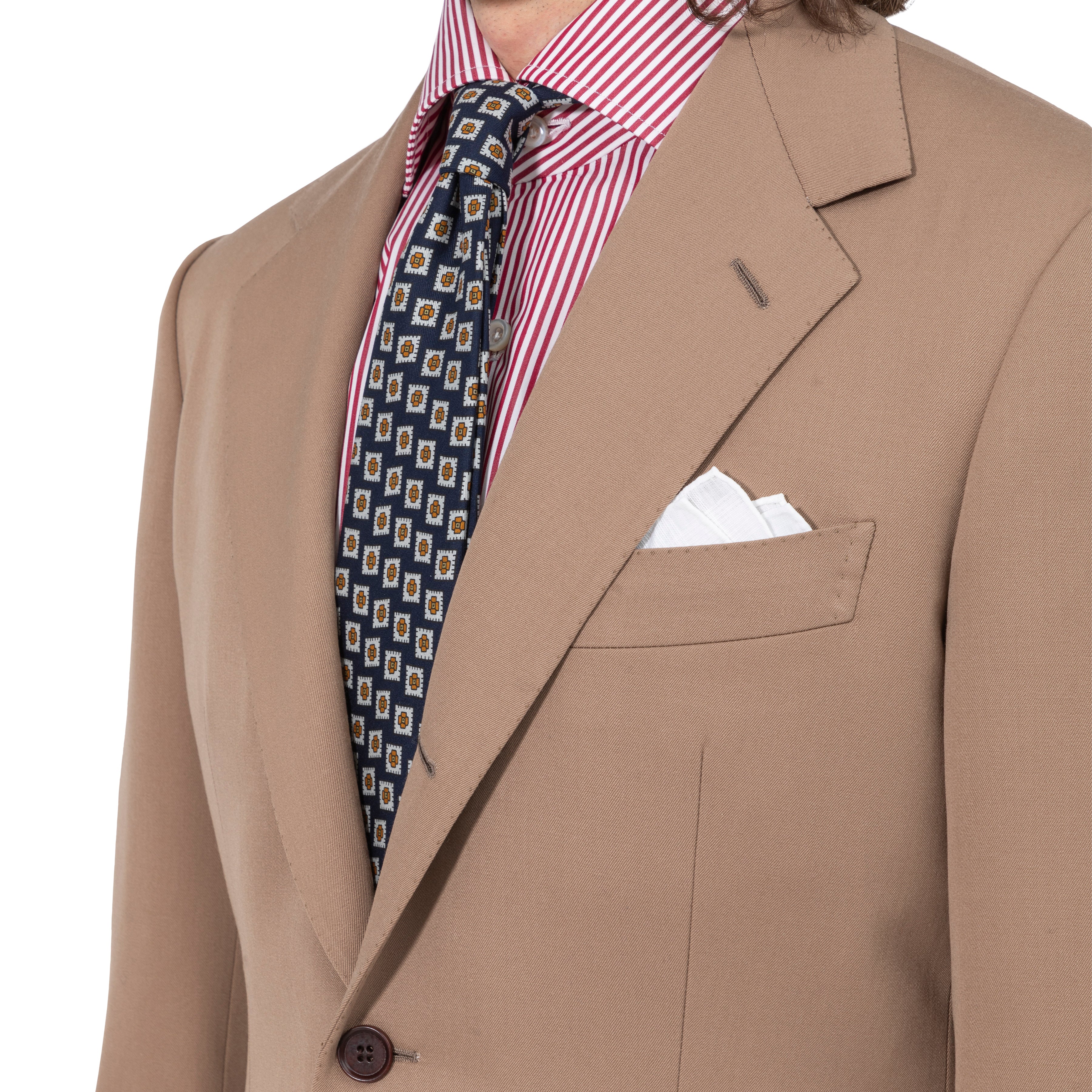Tiglio Tiglio Gaberdine Vested Pinstripe Suit (Orvietto) - The City  Warehouse