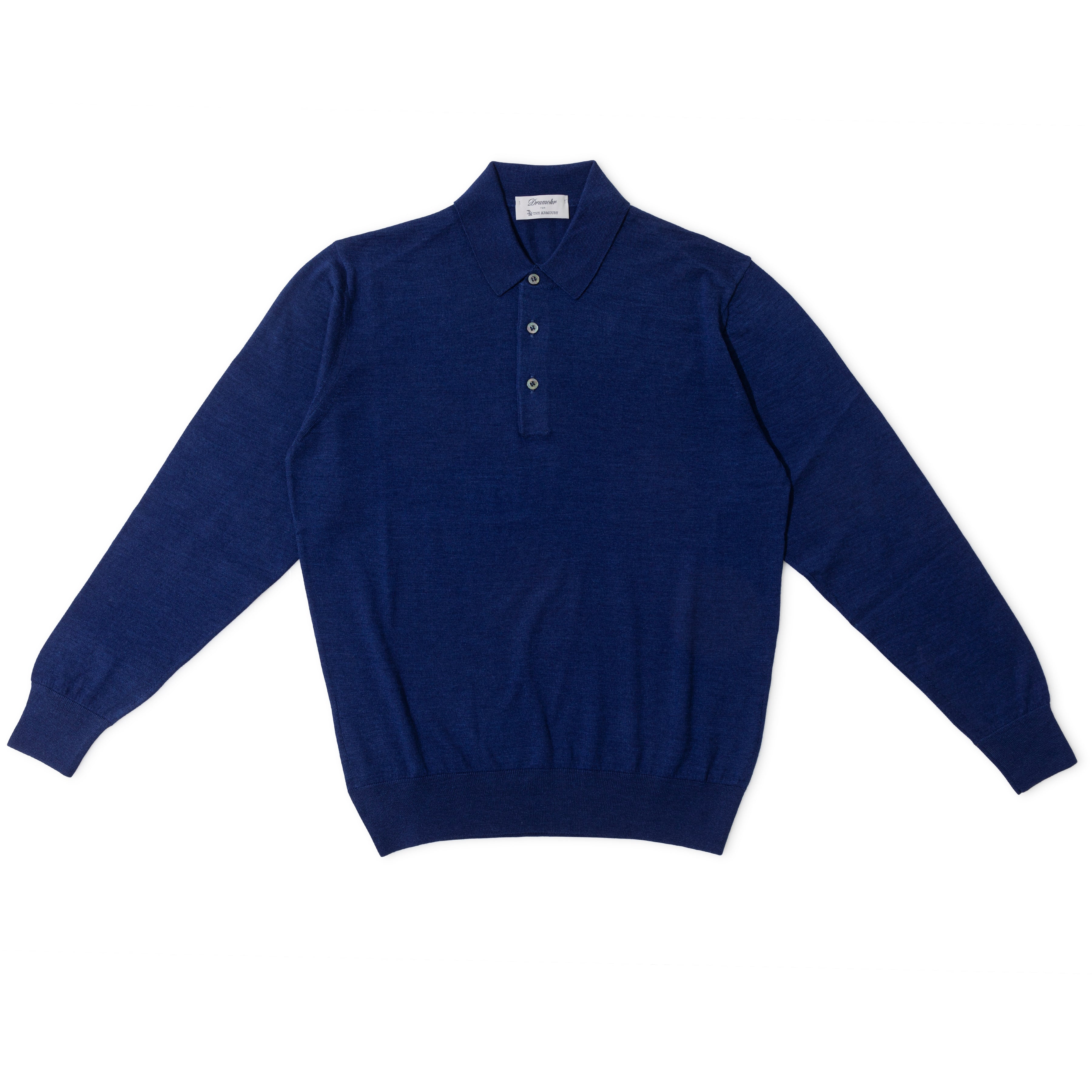 Wool/Silk/Cashmere Knit Polo - The Armoury