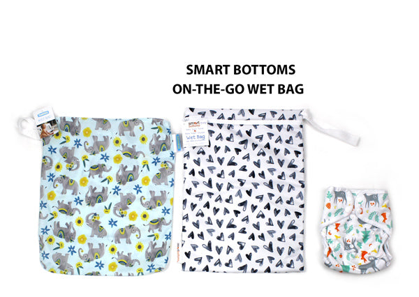 Smart Bottoms on the go wet bag size comparison