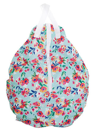 Smart Bottoms Hanging Wet Bag Aqua Floral