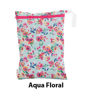 Smart Bottoms On the Go Wet Bag Aqua Floral