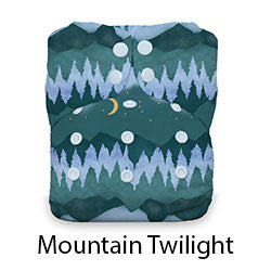 Natural AIO Snap One Size Mountain Twilight