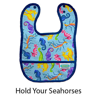 Thirsties Bib Hold Your Seahorses